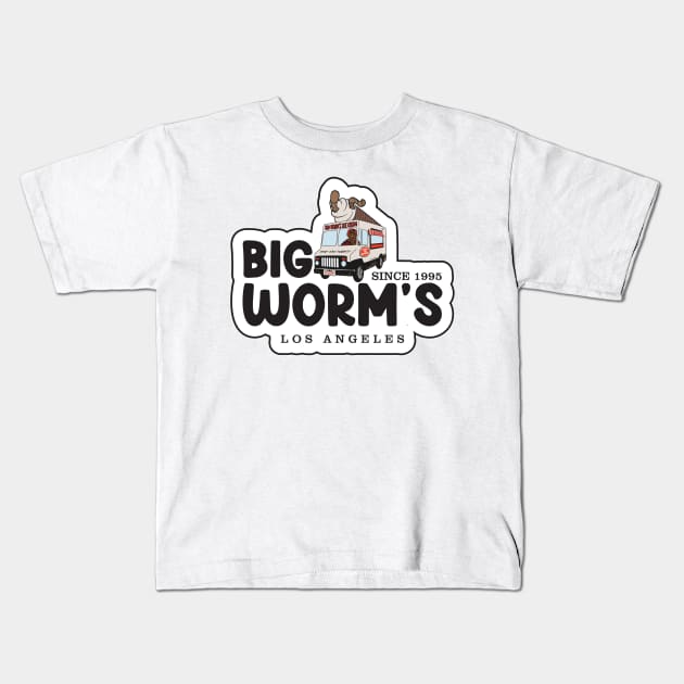 Big Worm's Ice Cream Kids T-Shirt by aidreamscapes